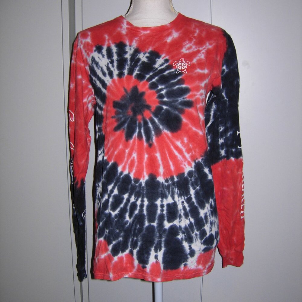 Simply Southern Tie Dye Turtle Long Sleeve T-Shirt S
